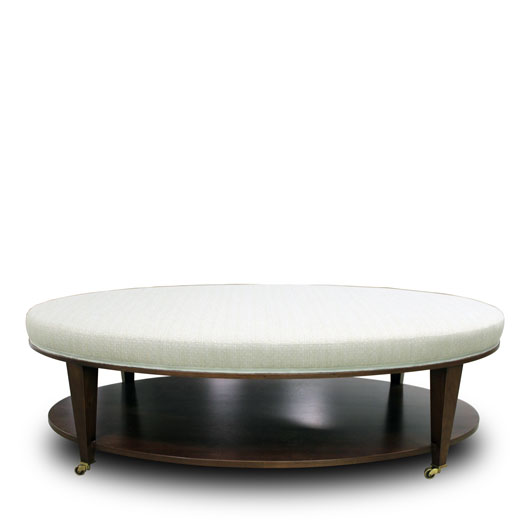 CUSTOM OVAL OTTOMAN